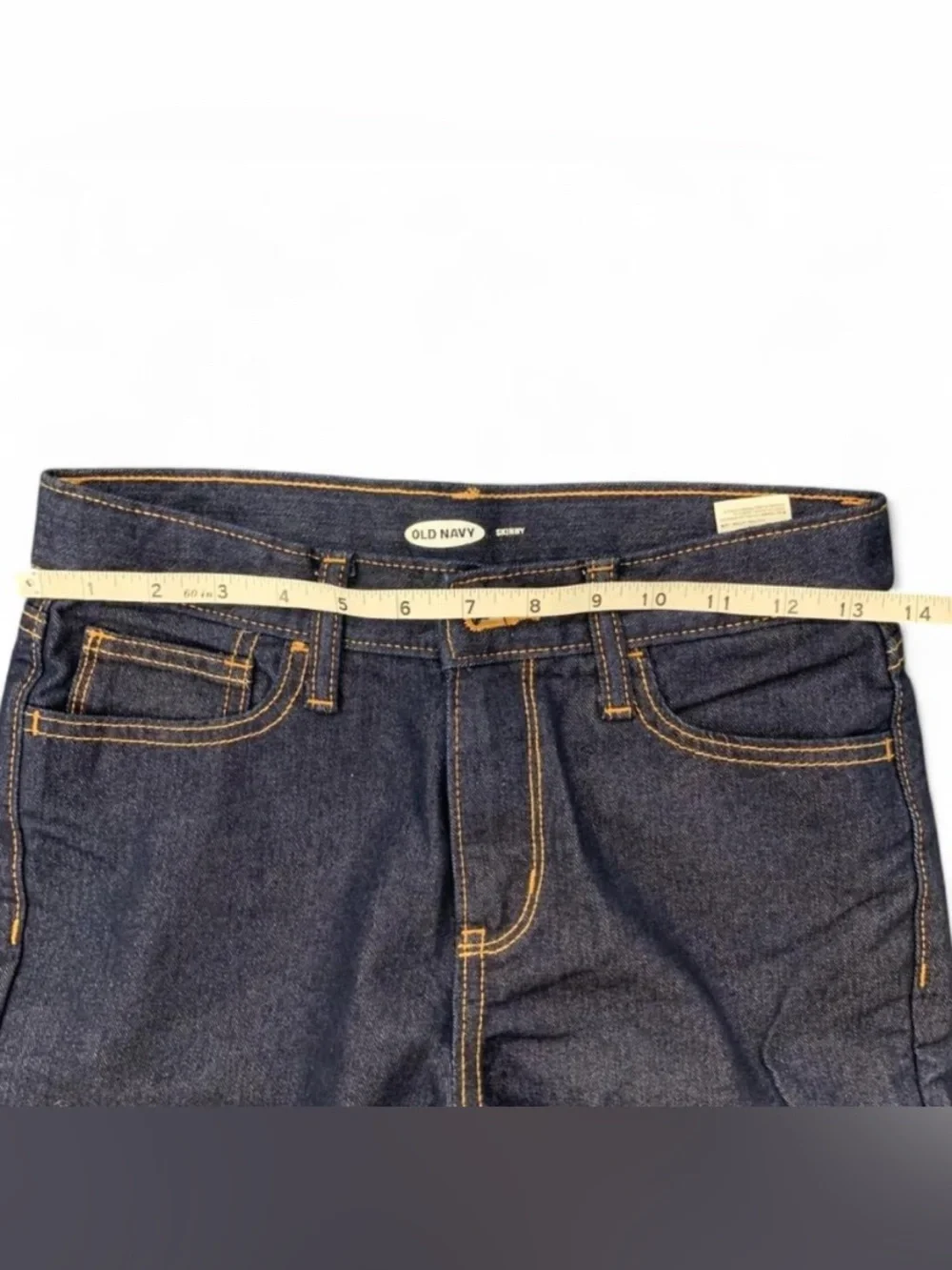 Old Navy Preppy Dark Wash Boys Skinny Jeans NWT